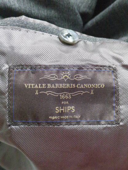 SD:【RING JACKET×CANONICO×SHIPS】ピンヘッド スーツ(チャコールグレー)