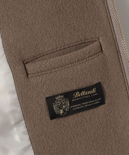 Bellandi SUPER130 コクーン ショート コート