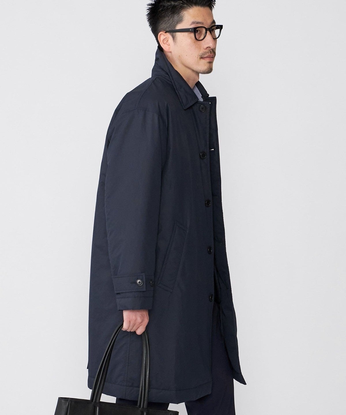 SHIPS:〈撥水〉Thinsulate 中綿 ステンカラーコート