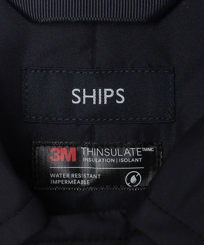 SHIPS:〈撥水〉Thinsulate 中綿 ステンカラーコート