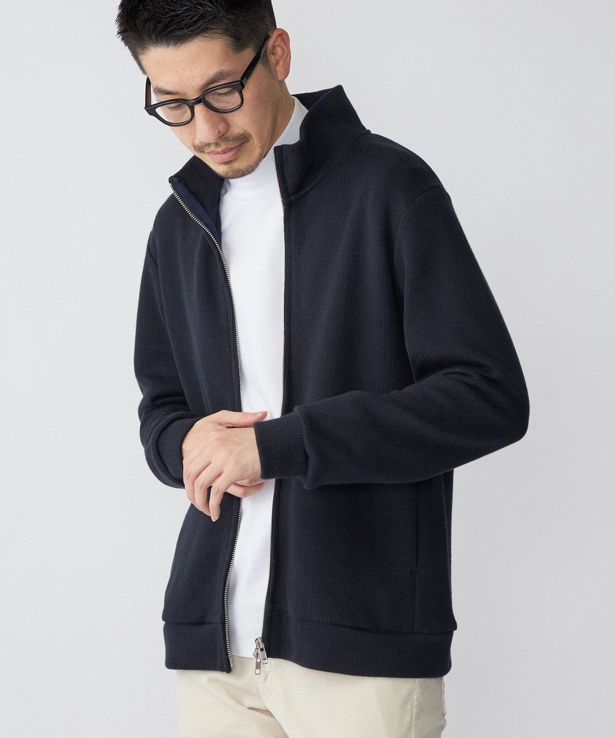 SHIPS:〈手洗い可能〉チャンキー ドライバーズ ニット カーディガン