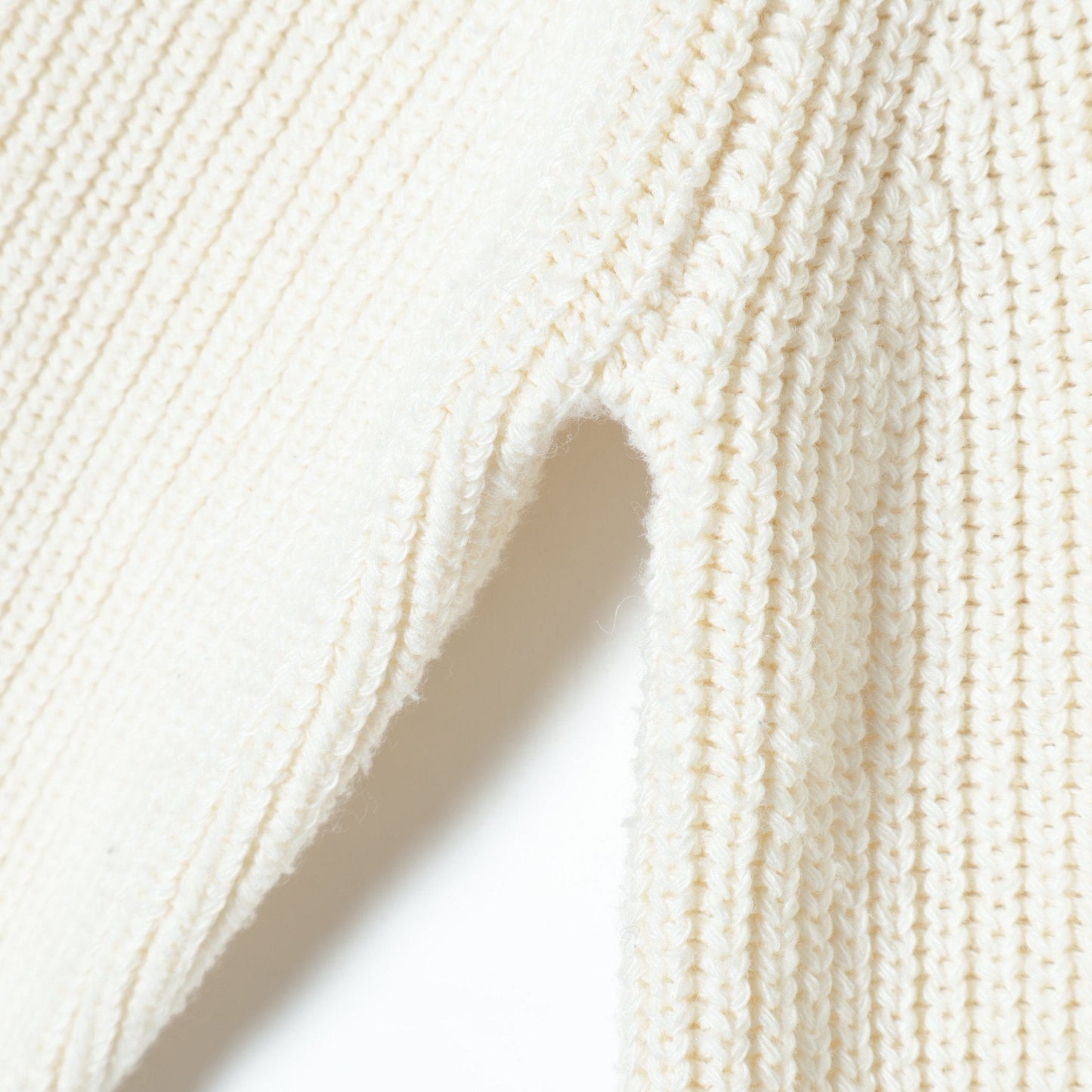 〈手洗い可能〉片畦編み ハーフ ジップ ワンピース