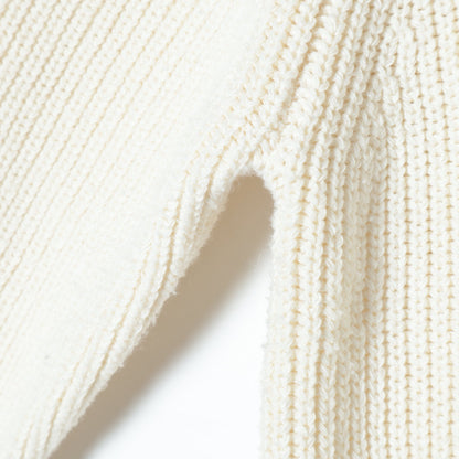 〈手洗い可能〉片畦編み ハーフ ジップ ワンピース