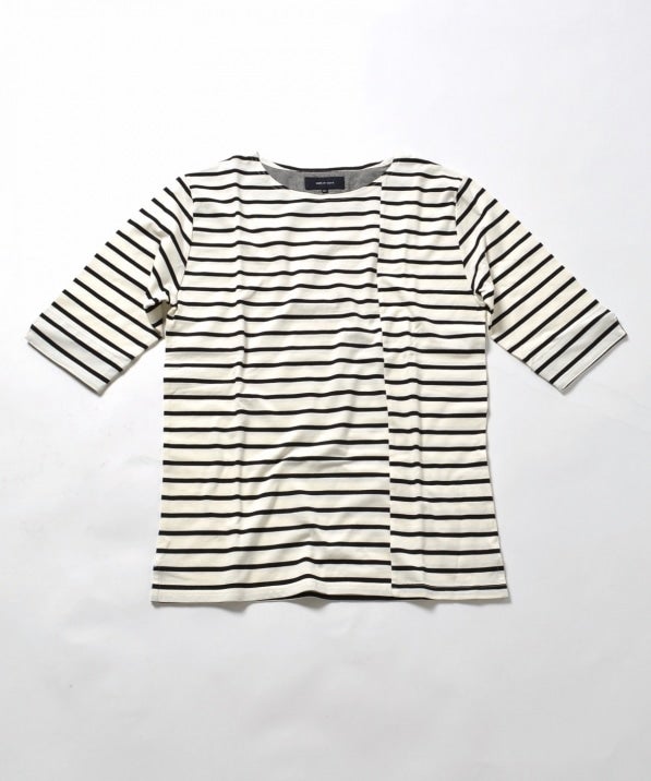 SHIPS JET BLUE: ミスマッチボーダー 5スリーブTee