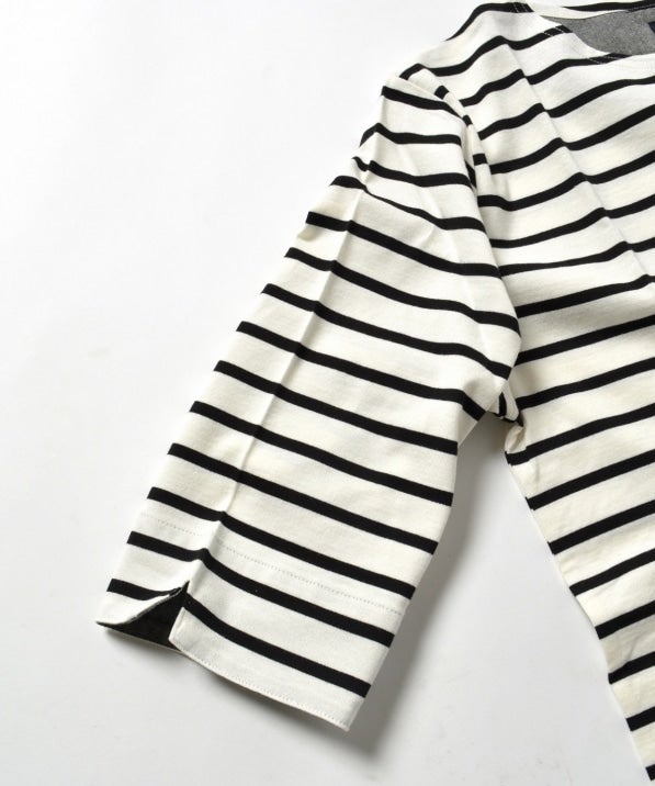 SHIPS JET BLUE: ミスマッチボーダー 5スリーブTee