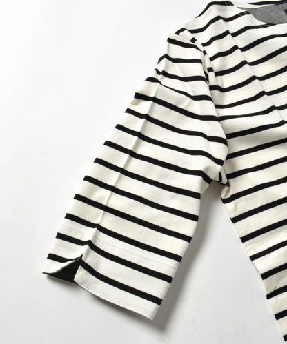 SHIPS JET BLUE: ミスマッチボーダー 5スリーブTee