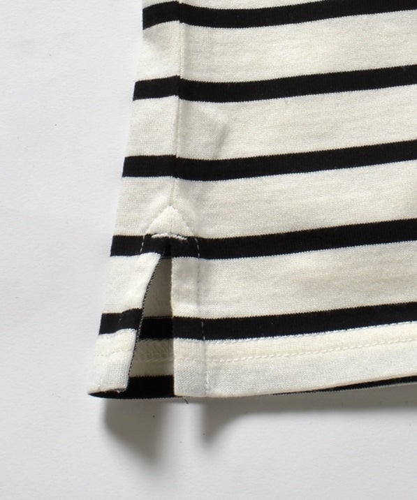 SHIPS JET BLUE: ミスマッチボーダー 5スリーブTee