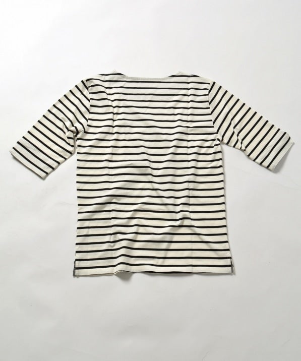 SHIPS JET BLUE: ミスマッチボーダー 5スリーブTee