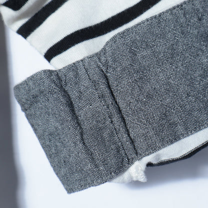 SHIPS JET BLUE: ミスマッチボーダー 5スリーブTee