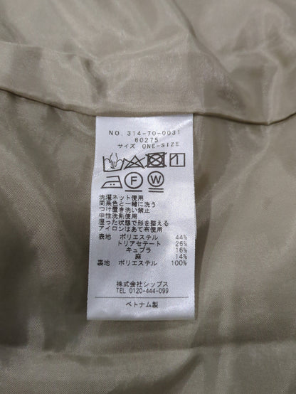 〈手洗い可能〉メランジスリーブレスジャケット