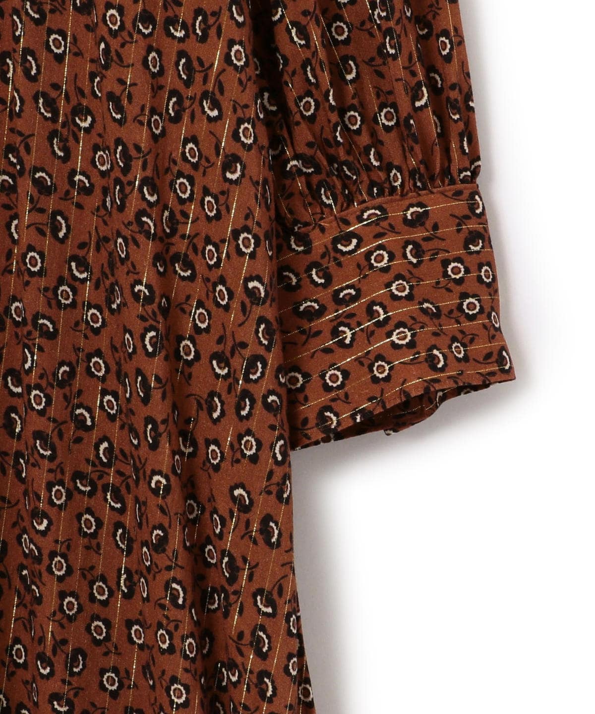 DEVEAUX ボータイワンピース brown