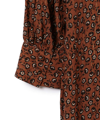 DEVEAUX ボータイワンピース brown