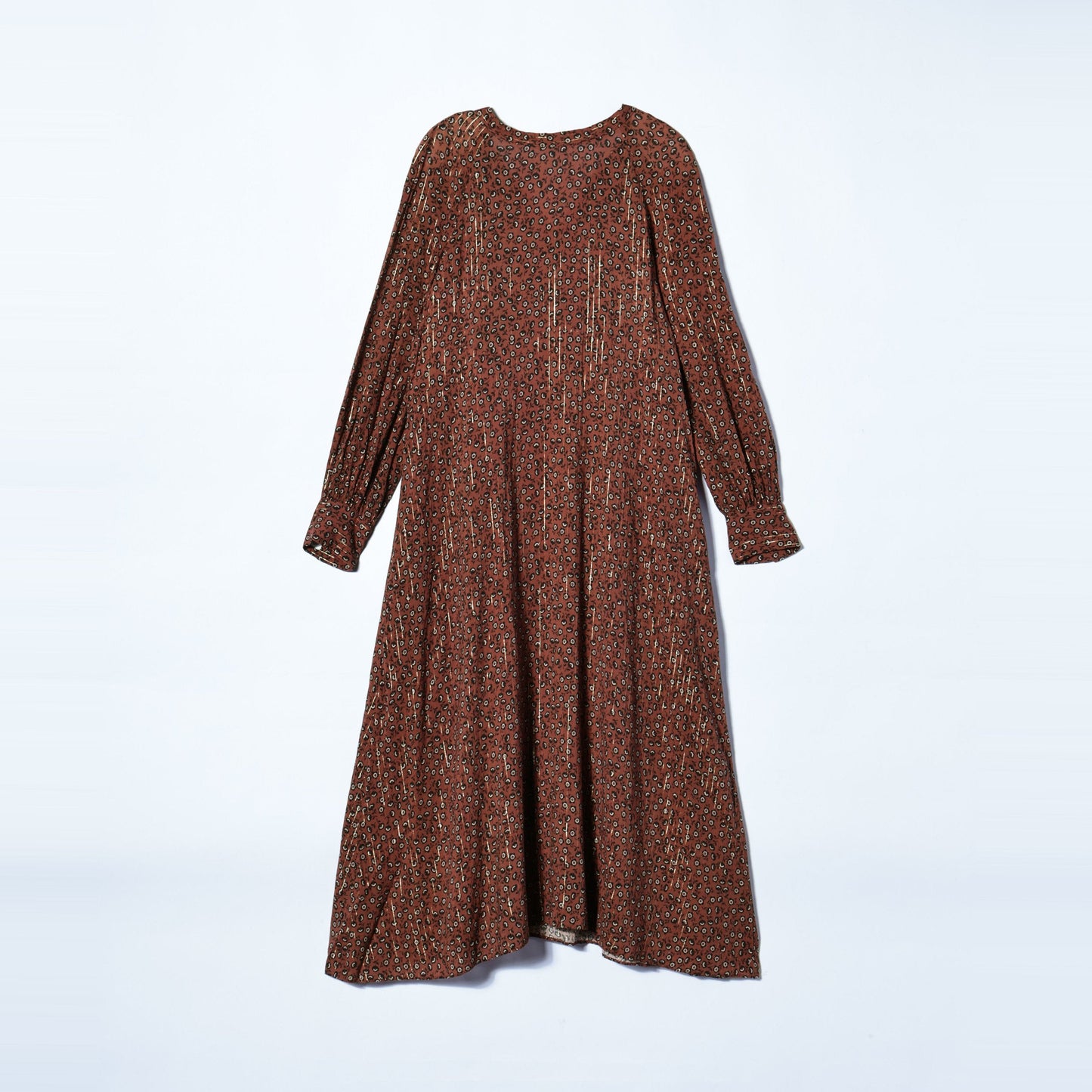 DEVEAUX ボータイワンピース brown