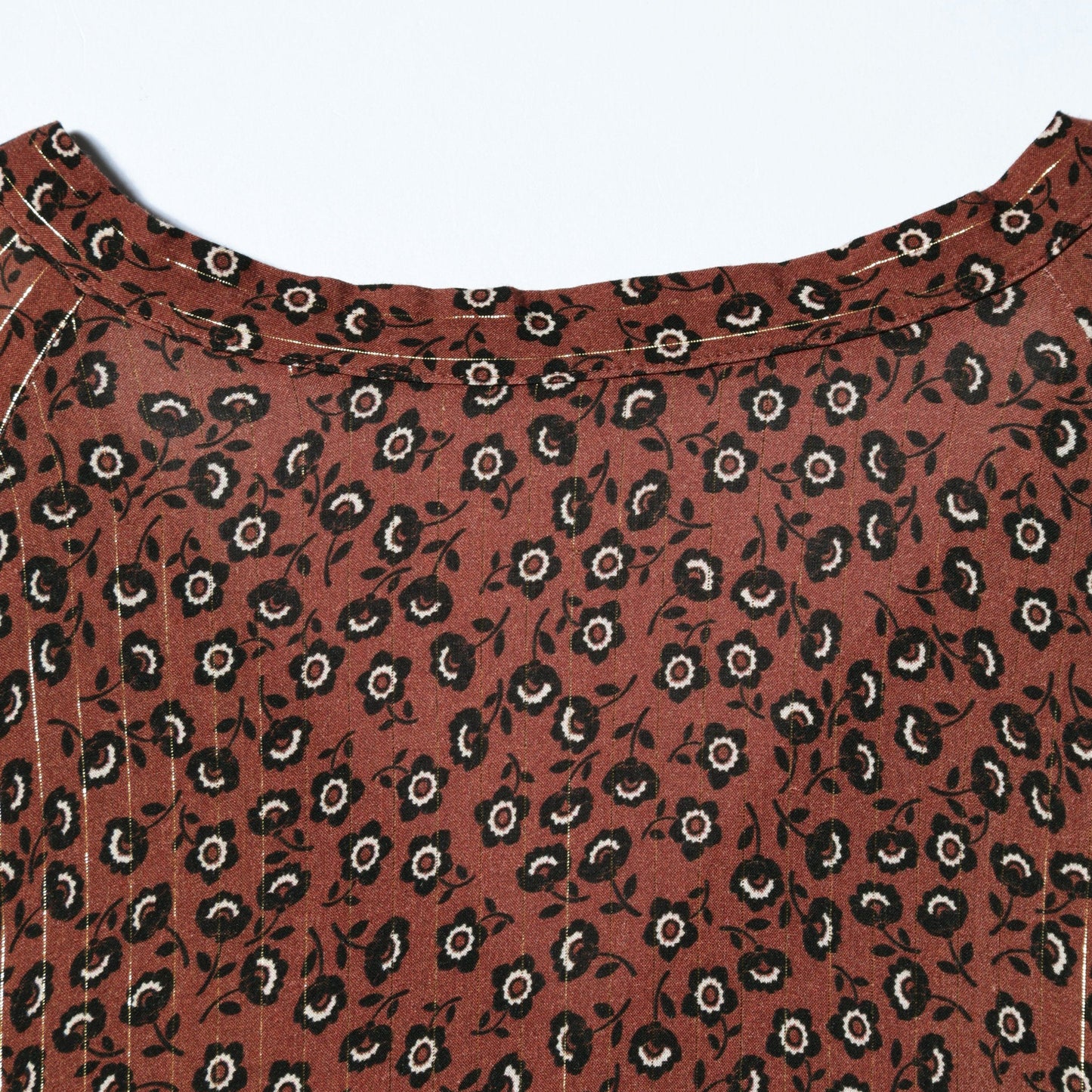 DEVEAUX ボータイワンピース brown