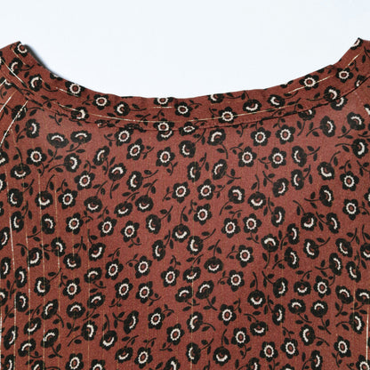 DEVEAUX ボータイワンピース brown