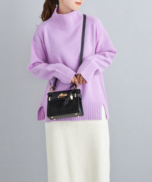 〈手洗い可能〉5G ウール カシミヤ タートルネック