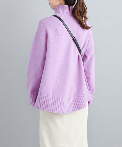 〈手洗い可能〉5G ウール カシミヤ タートルネック