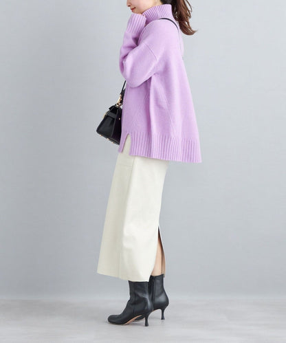 〈手洗い可能〉5G ウール カシミヤ タートルネック