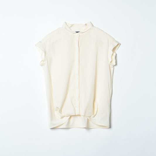 SHIPS:TENCEL TUCK S/S BL