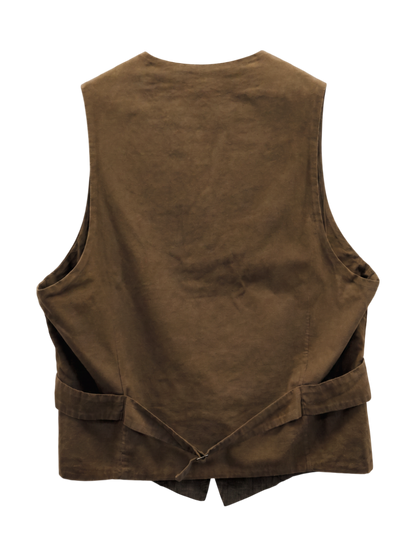 BARENA:CTN G/CHK VEST