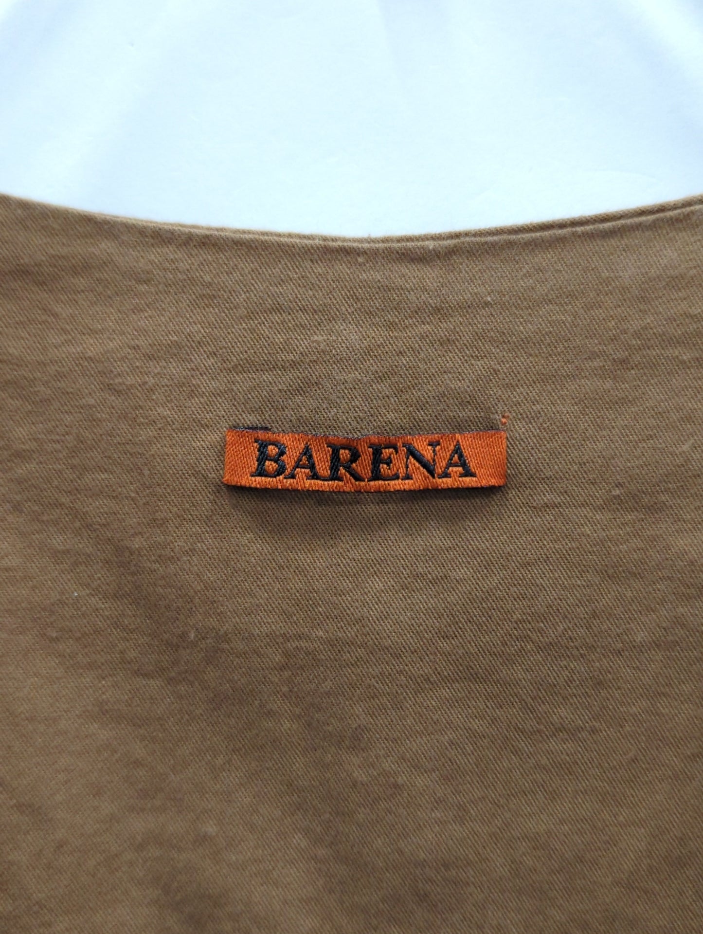 BARENA:CTN G/CHK VEST