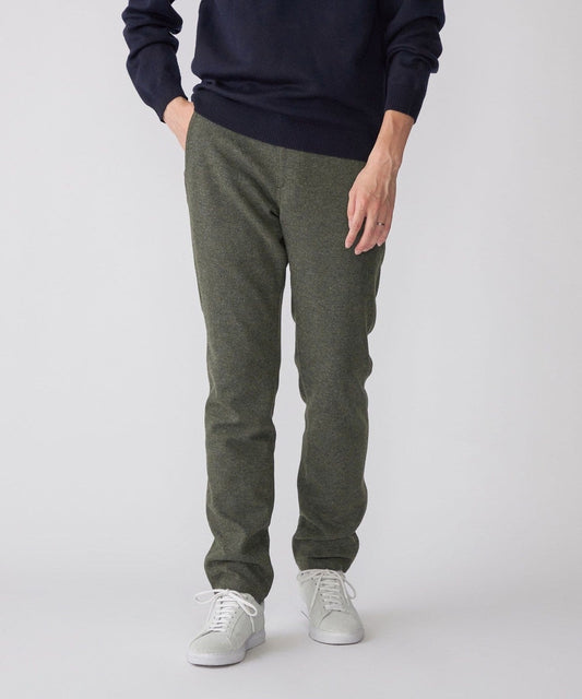 SHIPS: ウール/アンゴラ ツイード テーパード スリム チノパンツ