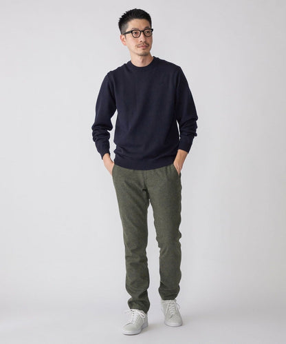 SHIPS: ウール/アンゴラ ツイード テーパード スリム チノパンツ