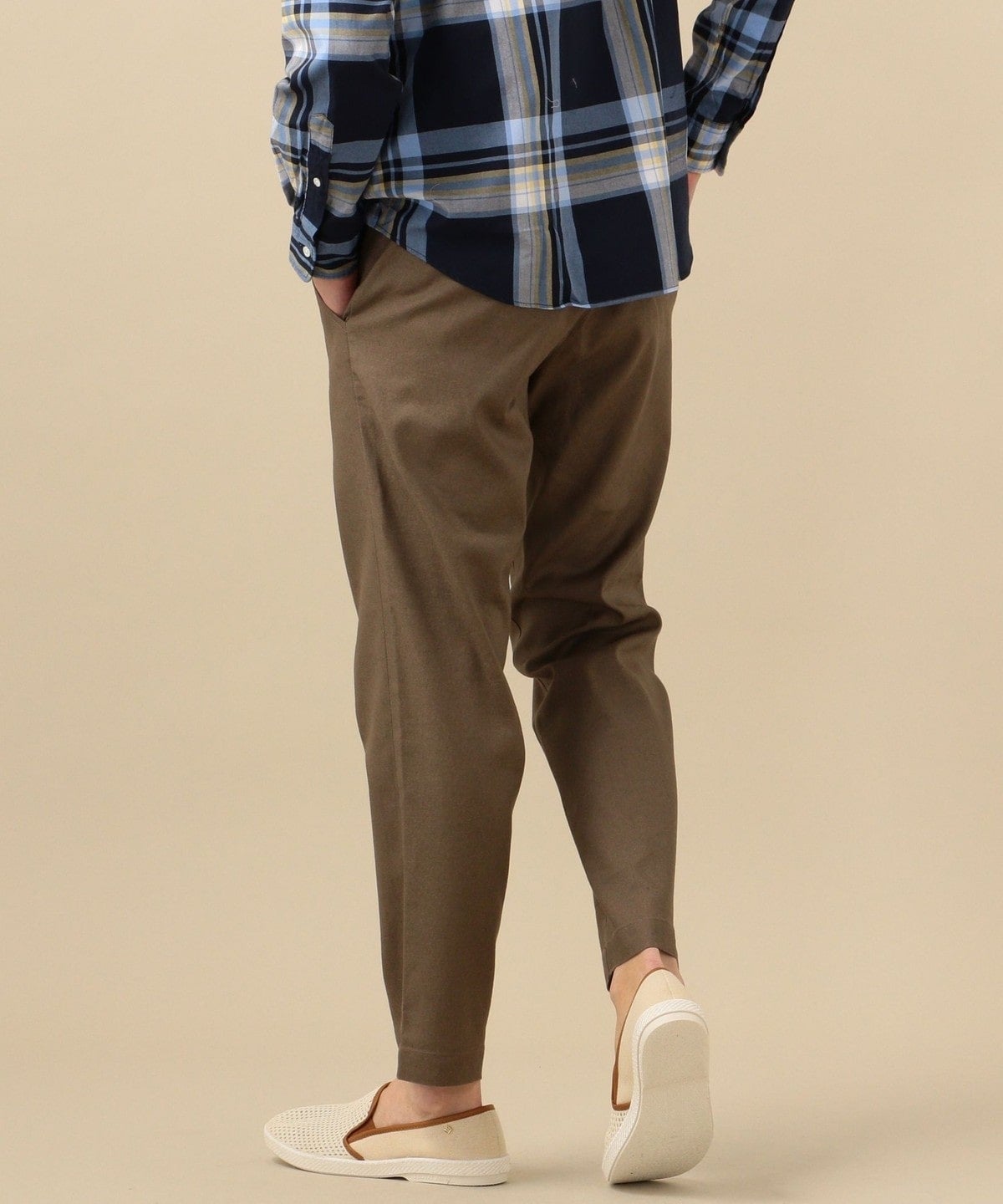 SHIPS: SOLOTEX(R) サフィラン リネン ハイブリッド イージー パンツ 21SS