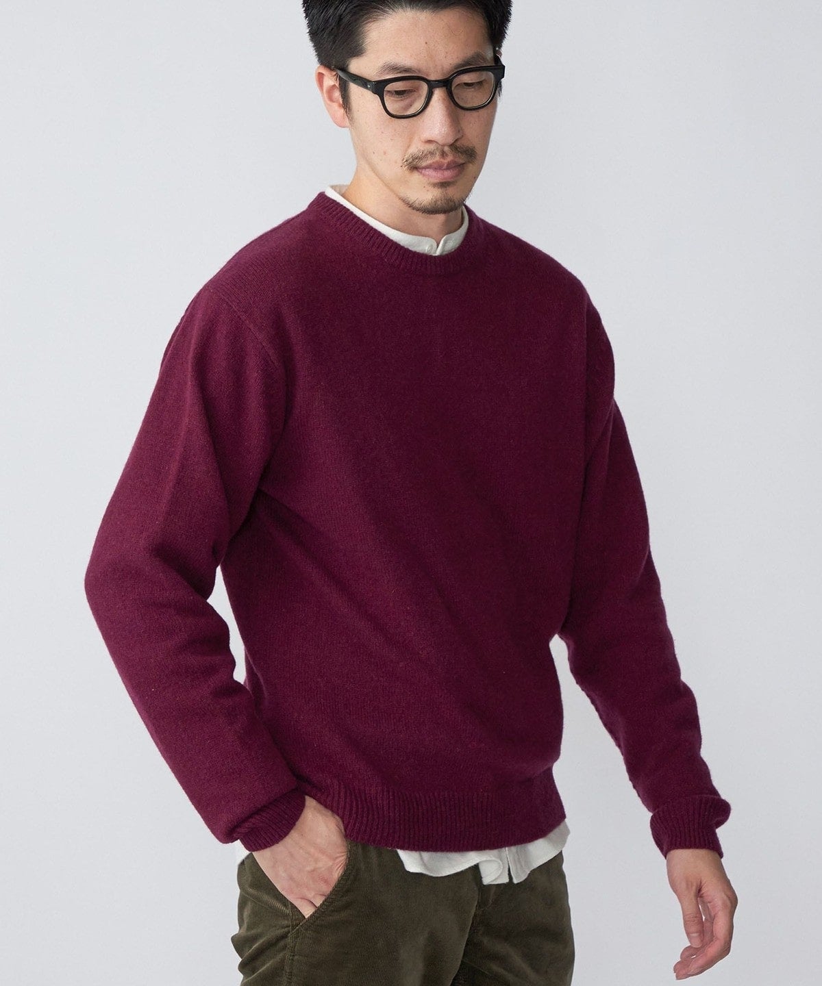 SHIPS: リサイクル カシミヤ クルーネック ニット