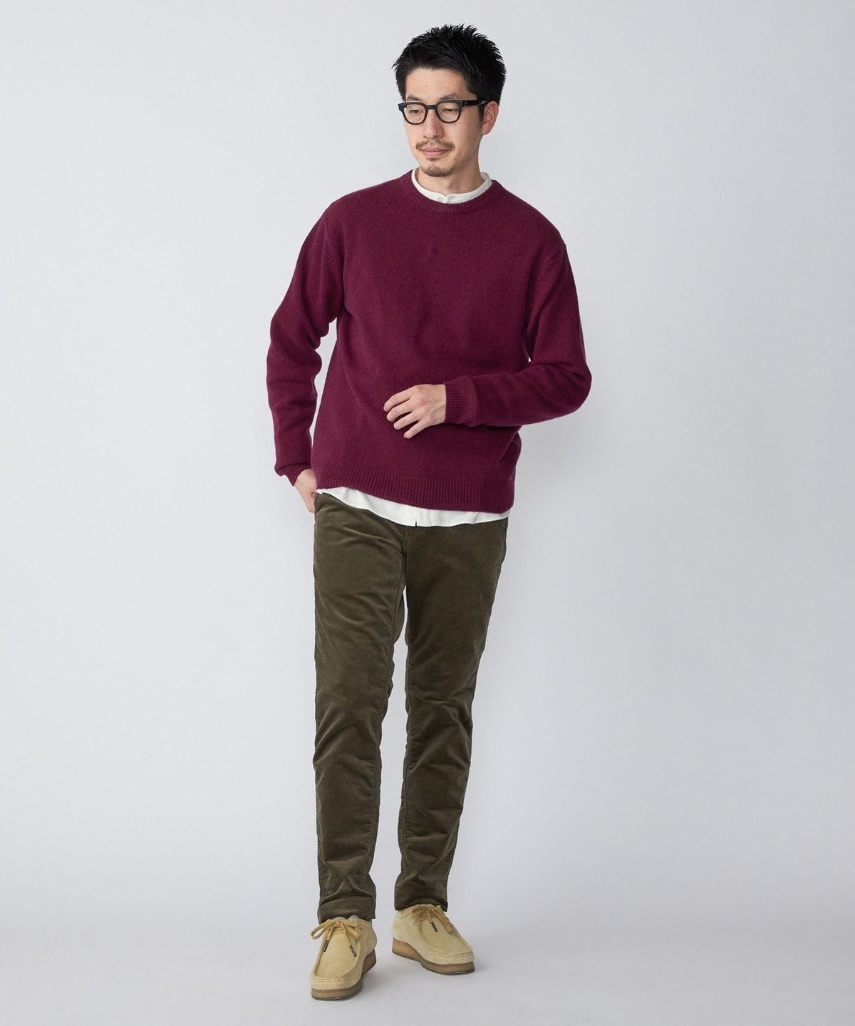 SHIPS: リサイクル カシミヤ クルーネック ニット