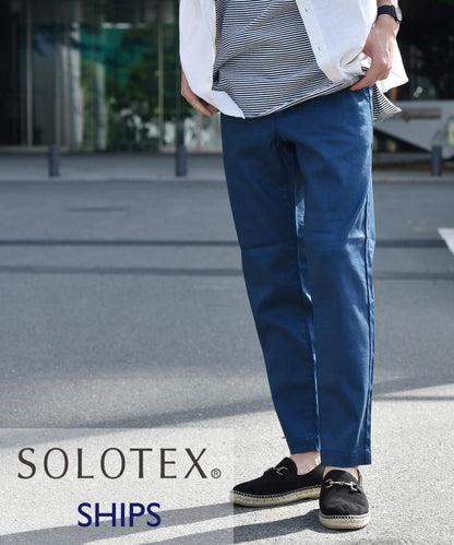 SHIPS: SOLOTEX(R) 日本製 サフィラン リネン ハイブリッド イージーパンツ