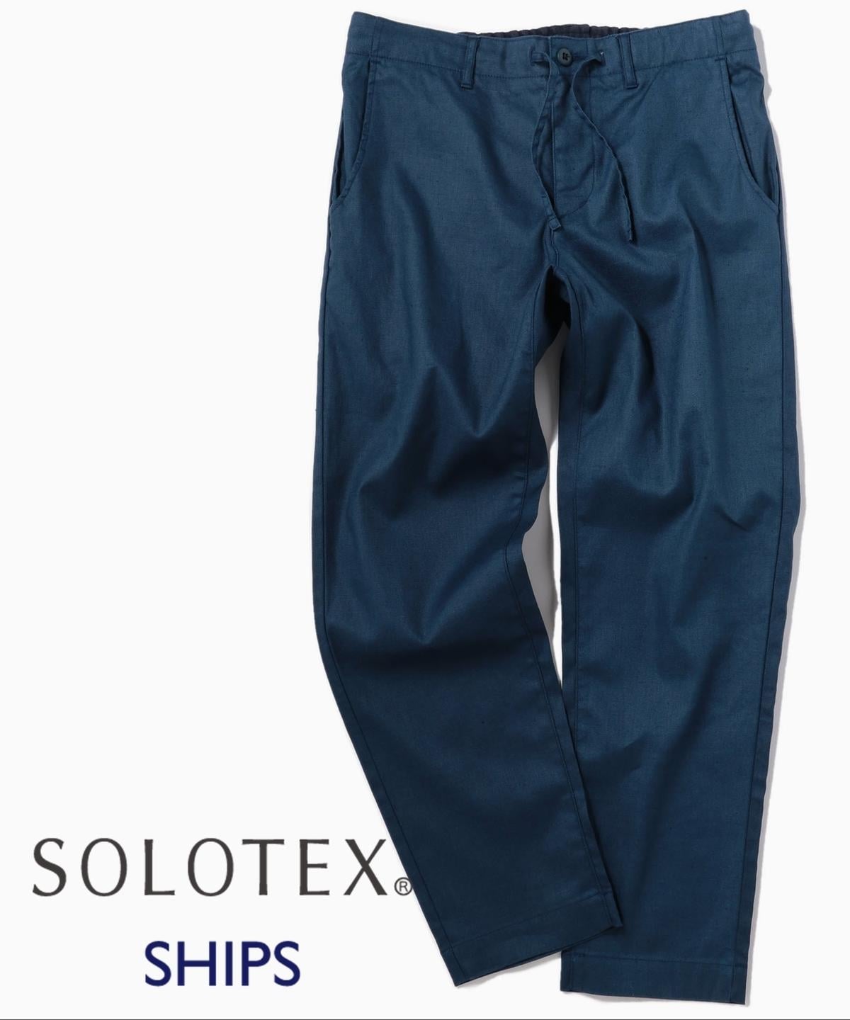 SHIPS: SOLOTEX(R) 日本製 サフィラン リネン ハイブリッド イージーパンツ