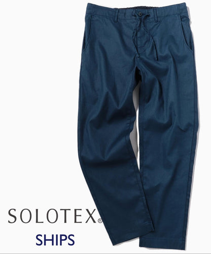 SHIPS: SOLOTEX(R) 日本製 サフィラン リネン ハイブリッド イージーパンツ