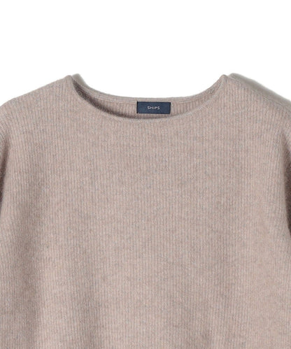 〈手洗い可能〉ヘアリークルーネックプルオーバー