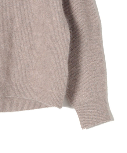 〈手洗い可能〉ヘアリークルーネックプルオーバー