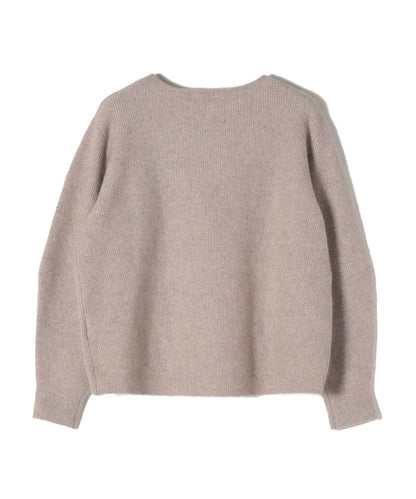 〈手洗い可能〉ヘアリークルーネックプルオーバー