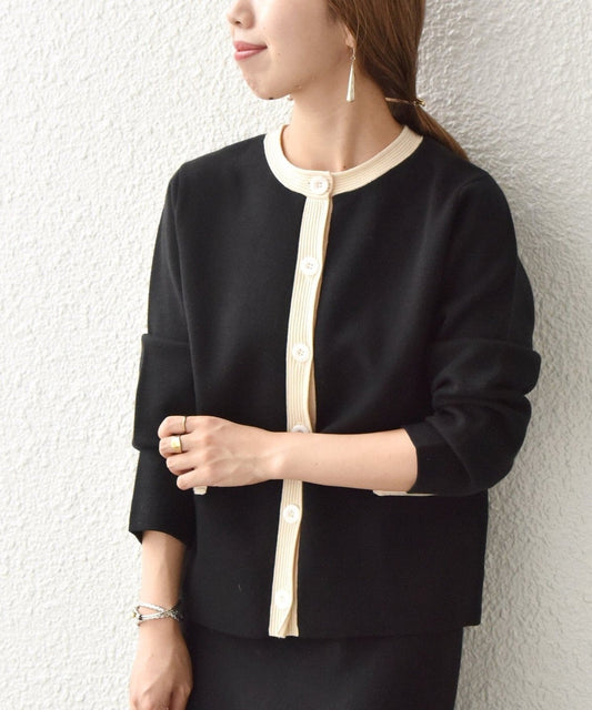 SHIPS any: ポイントカラー ニット カーディガン ジャケット2