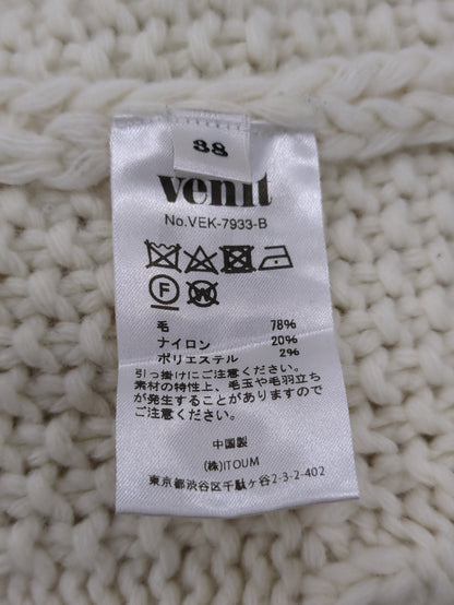 venit: ケーブルVネックロングニット