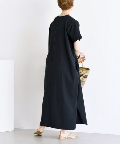SHIPS any:〈抗菌防臭〉USAコットン ボックス シルエット ワンピース