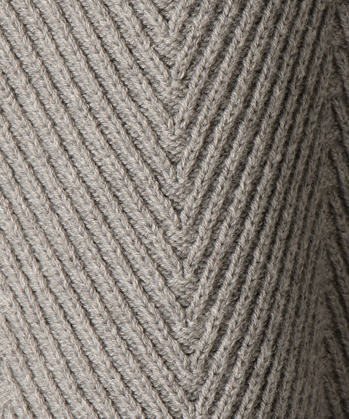 SHIPS: コットン/カシミヤ ヘリンボーン 畔編み ニット プルオーバー