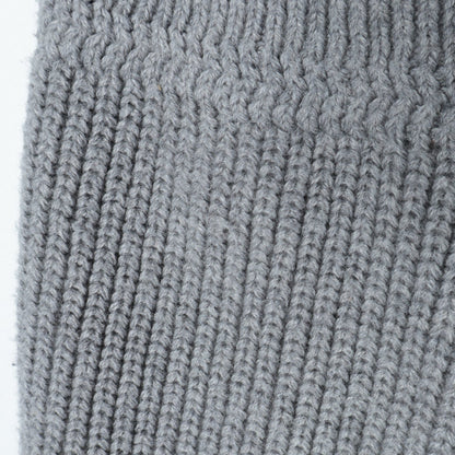 SHIPS: コットン/カシミヤ ヘリンボーン 畔編み ニット プルオーバー