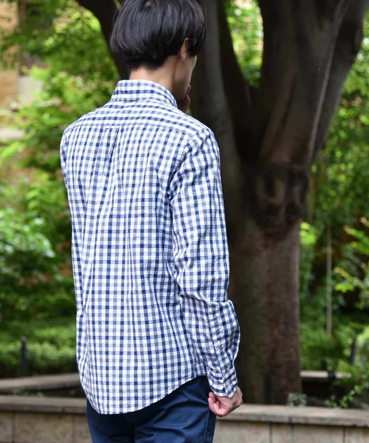 SHIPS: ドビー ギンガムチェック ボタンダウン シャツ 19FW