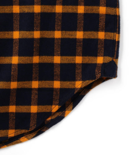 SHIPS×IKE BEHAR: アメリカ製 ブロックチェック ボタンダウン ネルシャツ