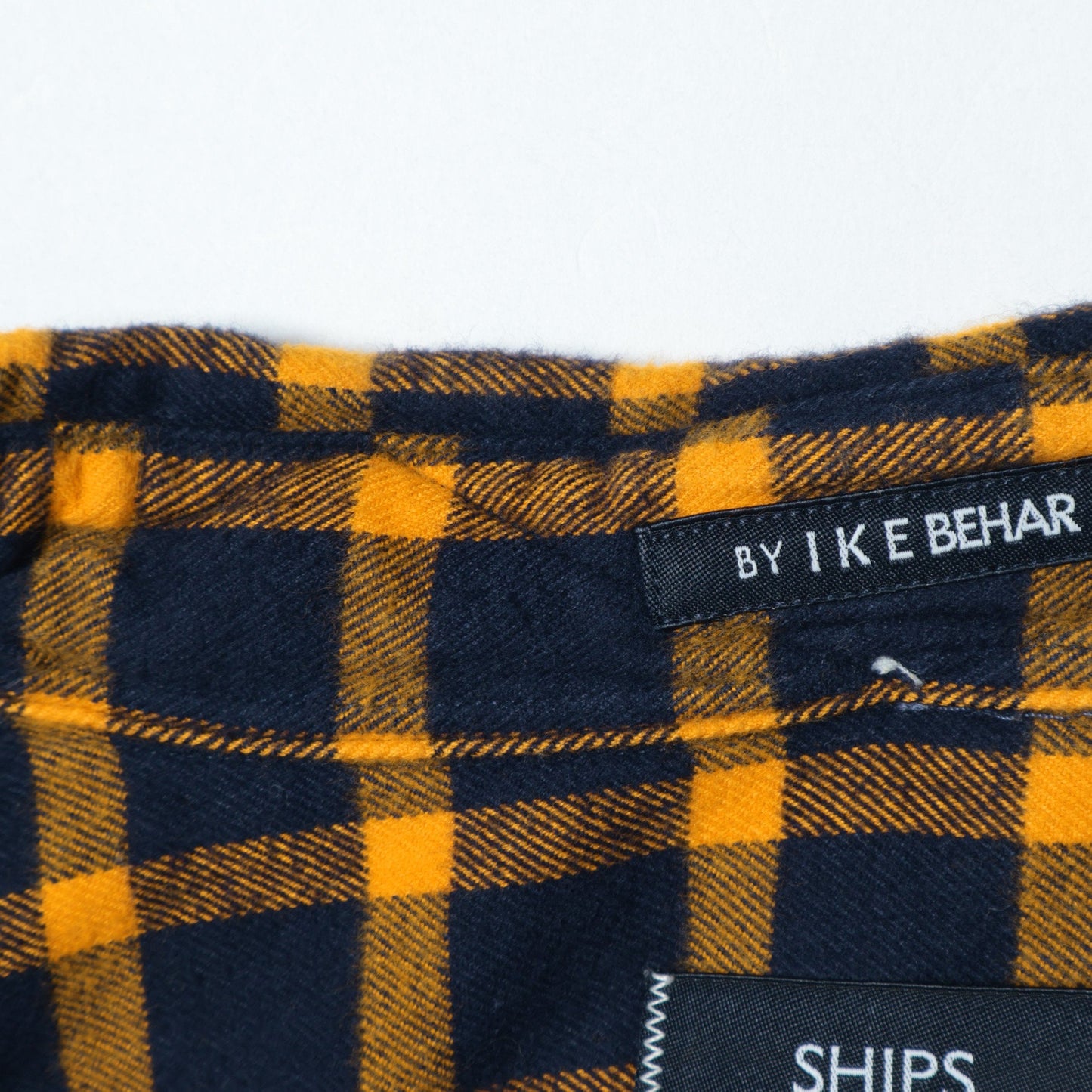 SHIPS×IKE BEHAR: アメリカ製 ブロックチェック ボタンダウン ネルシャツ