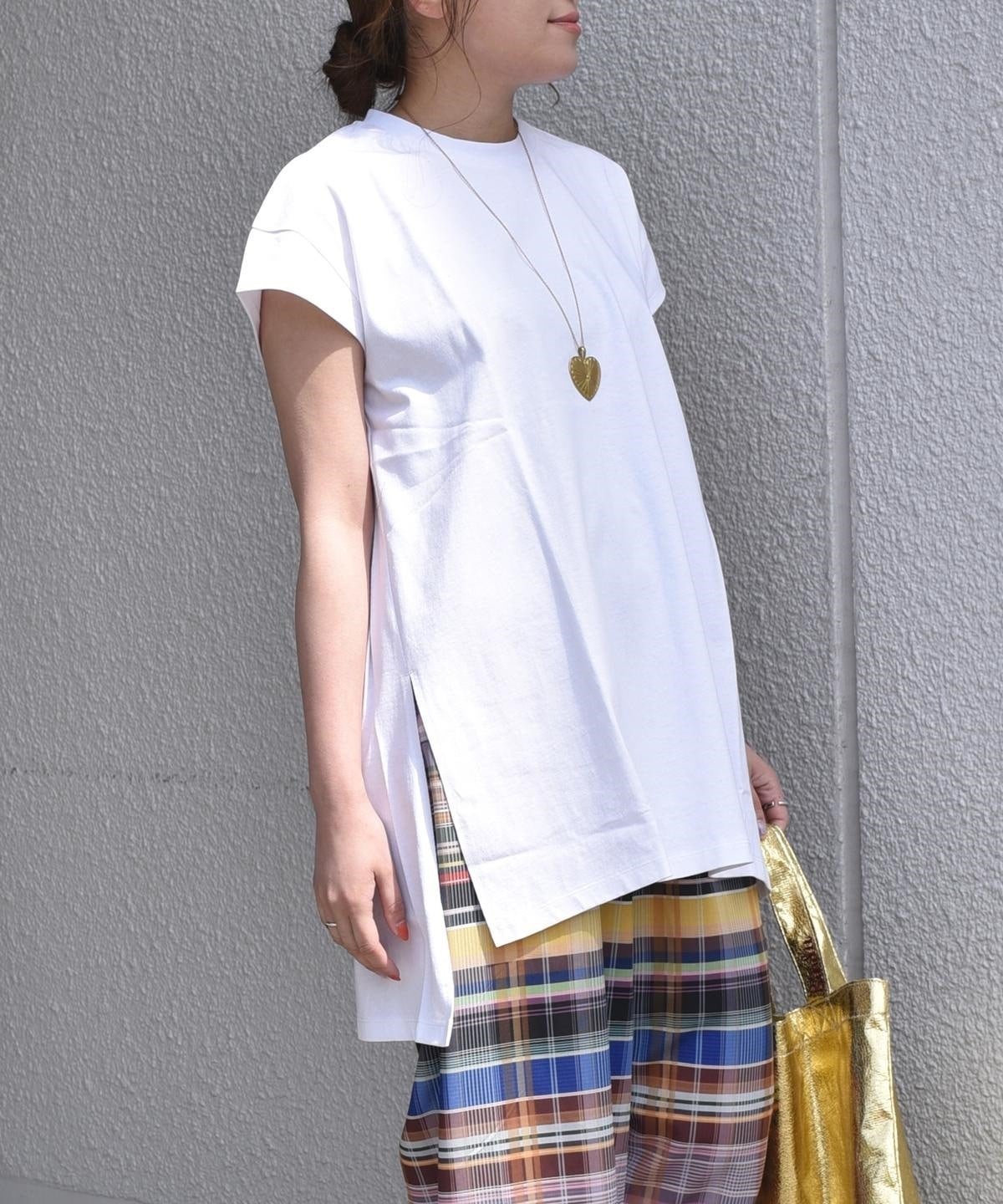 SHIPS any: USAコットン チュニックTシャツ