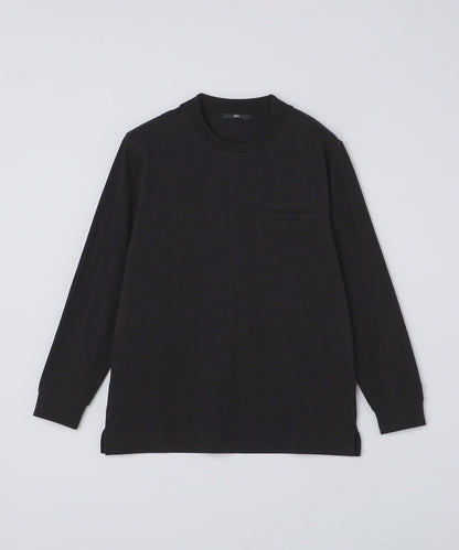 SHIPS:〈抗菌・防臭〉テレワーク ビズ ワンポイント ロゴ クルーネック Tシャツ (ロンT)