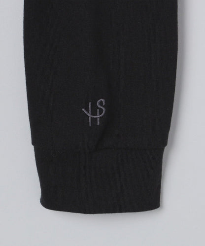 SHIPS:〈抗菌・防臭〉テレワーク ビズ ワンポイント ロゴ クルーネック Tシャツ (ロンT)