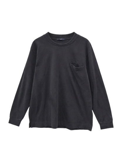 SHIPS:〈抗菌・防臭〉テレワーク ビズ ワンポイント ロゴ クルーネック Tシャツ (ロンT)