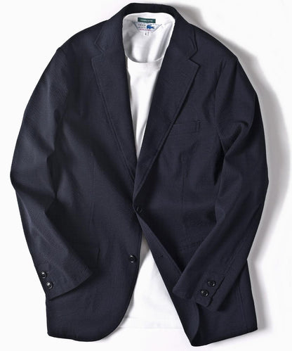 SHIPS: セットアップ GENTLE WOOL シアサッカー 2ボタン ジャケット