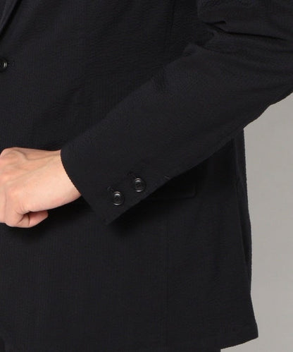 SHIPS: セットアップ GENTLE WOOL シアサッカー 2ボタン ジャケット